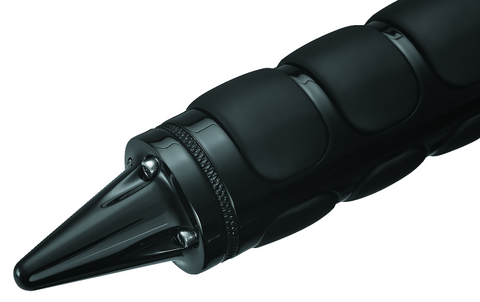 Kuryakyn Stiletto End Caps Grips Black - 6359