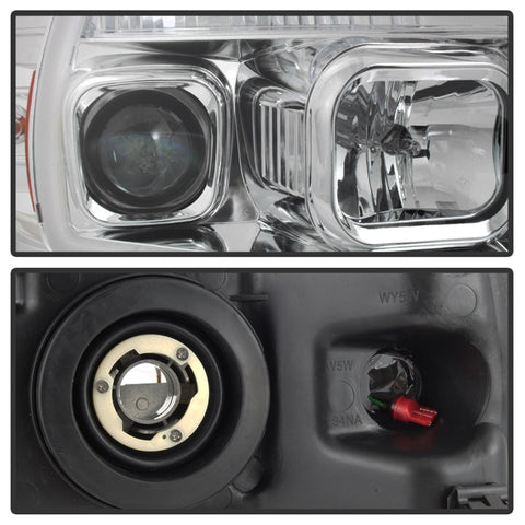 Spyder 04-08 Ford F-150 Light Bar Projector Headlights - Chrome (PRO-YD-FF15004V2-LB-C) - 5084637