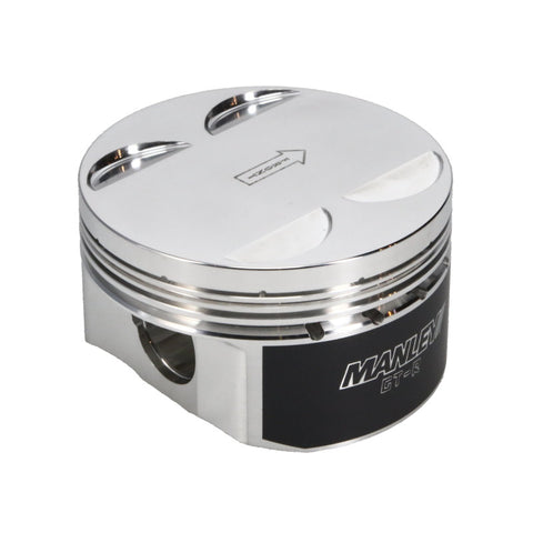 Manley Nissan GTR VR38DETT 98mm Bore 88.4mm Stroke -2cc Dish Turbo Tuff Piston Set w/ Rings - 641000CE-6