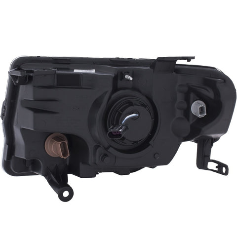 ANZO 2008-2012 Ford Escape Projector Headlights w/ Halo Black - 111355