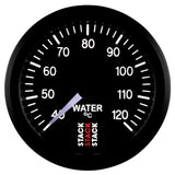 Autometer Stack 52mm 40-120 Deg C 1/8in NPTF Male Pro Stepper Motor Water Temp Gauge - Black - ST3307