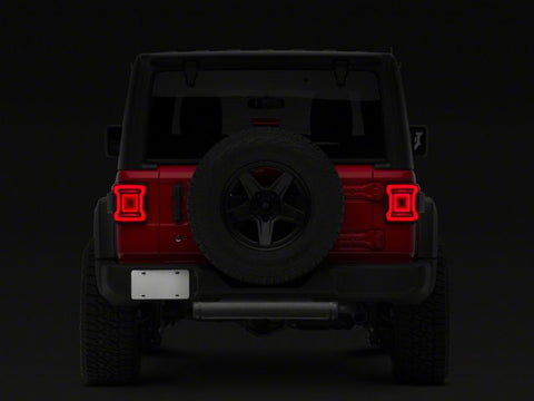 Raxiom 18-23 Jeep Wrangler JL Horizon LED Tail Lights- BlkHousing- Red Lens - J133625-JL