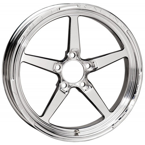Weld Alumastar 1-Piece 17x4.5 / 5x4.5 BP / 2.25in. BS Polished Wheel - Non-Beadlock - 88-1704204