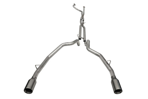 Corsa 2021-2024 Dodge Ram TRX Crew Cab Baja Catback Exhaust Dual Rear Gunmetal Tip - 21190GNM