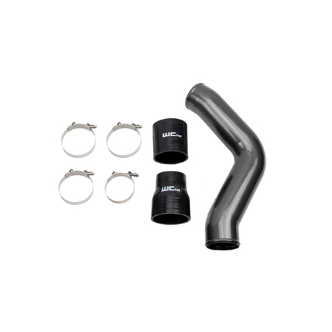 Wehrli 13-18 Cummins 6.7L Driver Side 3.5 in. Intercooler Pipe - Gloss Black - WCF100434-GB