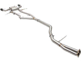 aFe MACHForce XP SS-304 Black Tip 3.0in-2.5in Dia Cat Back Exhaust 11-13 BMW 335i (E90/E92) 3.0L - 49-36328-B