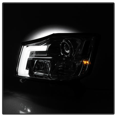 Spyder 04-15 Nissan Titan / 04-07 Nissan Armada V2 Projector Headlights - Chrome PRO-YD-NTI04-DRL-C - 5085498