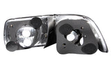 ANZO 1996-2000 Honda Civic Coupe Taillights Black - 221062