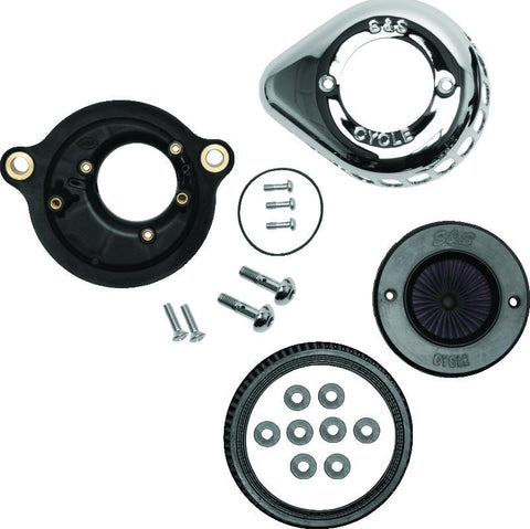 S&S Cycle 2017+ M8 Models Stealth Air Stinger Kit w/ Chrome Teardrop - 170-0717A
