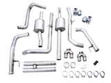 AWE Tuning 22-23 GMC Sierra 1500 AT4X 6.2L 0FG Catback Split Dual (Flat Bumper) - Chrome Silver Tips - 3015-42284