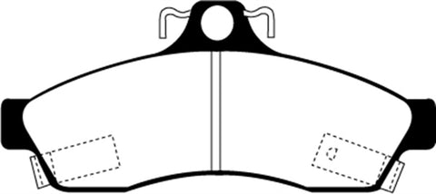 EBC 92-96 Chevrolet Caprice 4.3 Police Greenstuff Rear Brake Pads - DP21181