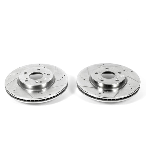 Power Stop 13-19 Honda Accord Front Evolution Drilled & Slotted Rotors - Pair - JBR1571XPR