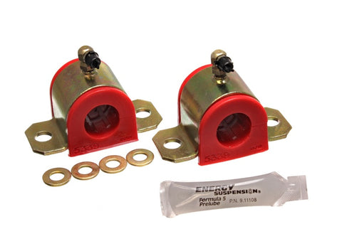 Energy Suspension 03-06 Toyota Corolla/Matrix Red 24mm Front Sway Bar Bushing Set (Greaseable Frame - 8.5128R