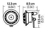 Hella Supertone Horn Set 24V 84w Black - 003399101