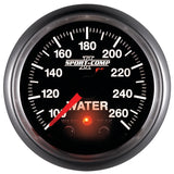 Autometer Sport-Comp II 52.4mm 100-260 Deg F Water Temp Peak & Warn w/ Electronic Control Gauge - 3654