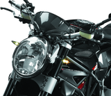 Kuryakyn Rhombus Front Left White/Amber Satin Black - 2540