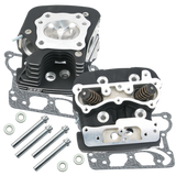 S&S Cycle 99-05 BT Super Stock 79cc Cylinder Head Kit - Wrinkle Black - 900-0251