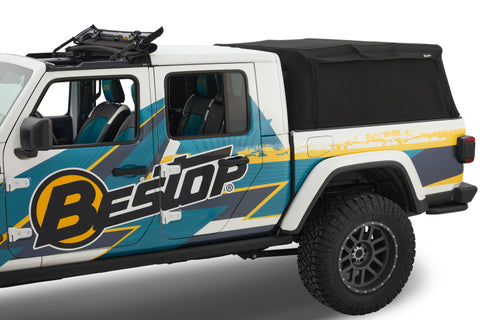 Bestop 20-26 Jeep Gladiator For 5 Ft. Bed Supertop For Truck 2 (Black Diamond) - 77326-35