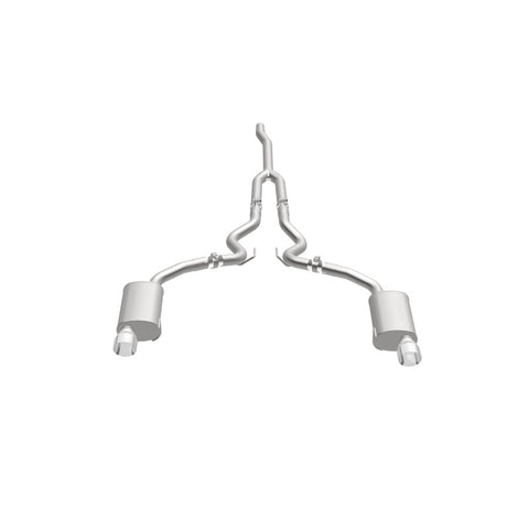 MagnaFlow Cat Back, SS, 2.5in, Street, Dual Split Polished 4.5in Tips 2015 Ford Mustang Ecoboost - 19097