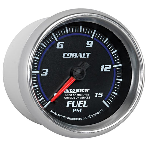 Autometer Cobalt 2-5/8in Mechanical Fuel Pressure Gauge 0-15 PSI - 7911