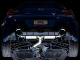 AWE Subaru BRZ/ Toyota GR86/ Toyota 86 Touring Edition Cat-Back Exhaust- Chrome Silver Tips - 3015-32486