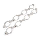 Stainless Works Big Block Chevy Round Port Header 304SS Exhaust Flanges 2-1/8in Primaries - HFBBC212