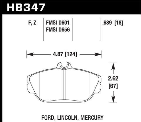 Hawk Performance Ceramic Street Brake Pads - HB347Z.689