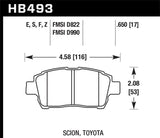 Hawk 04-07 xA/xB D990 Performance Ceramic Street Front Brake Pads - HB493Z.650
