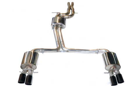 AWE Tuning B8 / B8.5 S5 Sportback Touring Edition Exhaust - Resonated - Chrome Silver Tips - 3415-42012