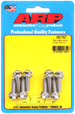 ARP Valve Cover Stainless Steel 1/4in x 20 Hex Bolt Kit (8/pkg) - 400-7507