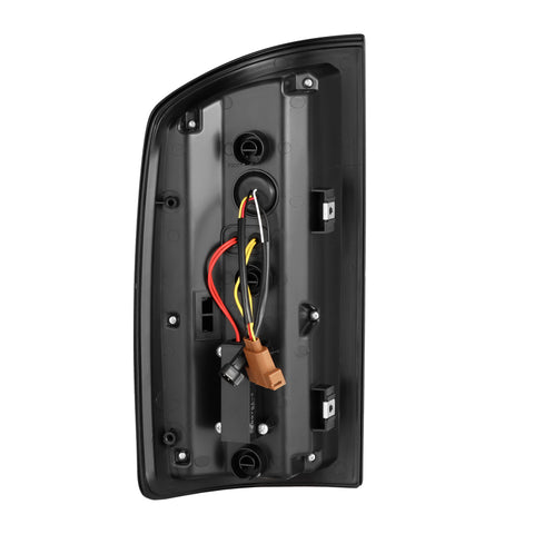 AlphaRex 07-08 Dodge Ram1500/07-09 Dodge Ram 2500+3500 Luxx-Series LED Tail Lights(Pair) Black/Red - 641060