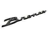 Ford Racing 21-24 Bronco Classic Script Fender Badge Kit - Gloss Black - M-1447-BSGS