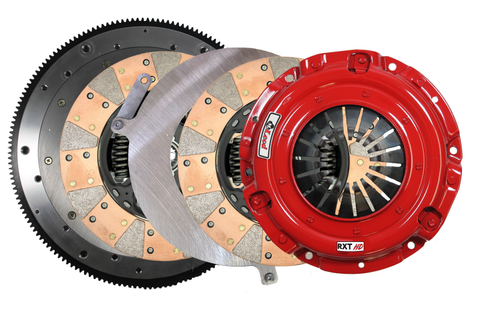 McLeod 18-23 Ford Mustang RXT Twin Disc Clutch Kit 1 1/8 x 26 Spline 164T 8 Bolt AL Flywheel - 6333807HD