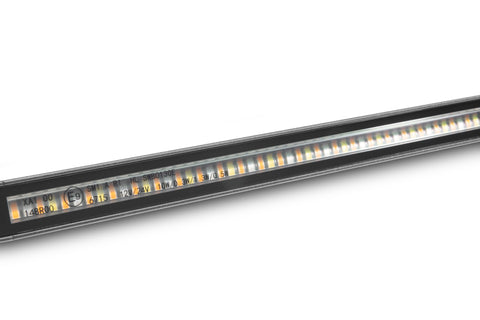 Go Rhino Xplor Flash Series Sgl Multi Function LED Light Bar (Track Mount) 30in. - Blk - 750003014CBS