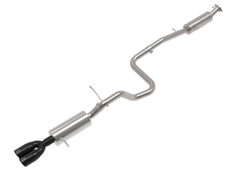 aFe Takeda Series 2 1/2in 304 SS Cat-Back 14-19 Ford Fiesta L4-1.6L (t) w/Black Tip - 49-33140-B