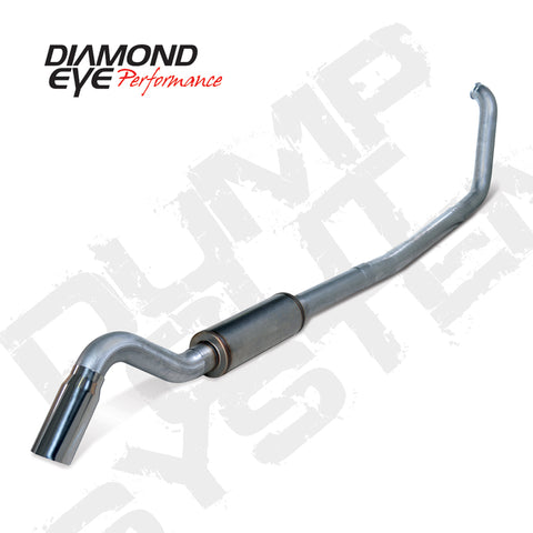 Diamond Eye KIT 4in TB SGL SS: TURN DOWN 00-03 FORD 7.3L F250/F350 - K4318S-TD