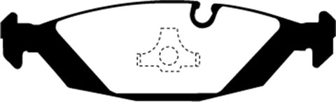 EBC 87-88 BMW M5 3.5 (E28) Yellowstuff Rear Brake Pads - DP4447R