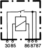 Hella Relay 12V 40A SPST D87 Bkt - 933791061
