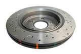 DBA 2009 Chevrolet Corvette ZR1 4000 Series Drilled and Slotted Rear Rotor - DBA42991BLKXS