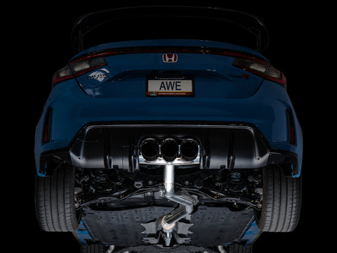 AWE Tuning 2023 Honda Civic Type R FL5 Track Edition Exhaust w/ Triple Diamond Black Tips - 3020-53287