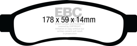 EBC 08-10 Ford F250 (inc Super Duty) 5.4 (2WD) Yellowstuff Rear Brake Pads - DP41893R