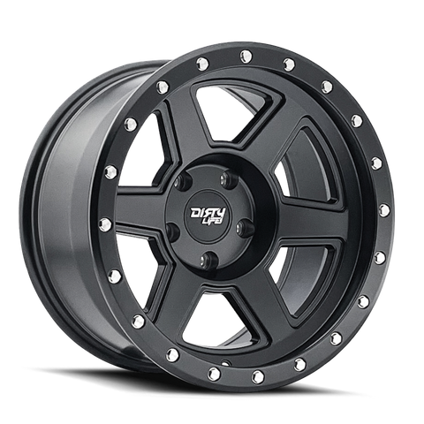 Dirty Life Compound 9315 20x10 / 6-135 BP / -25mm Offset / 87.1mm Hub Matte Black Wheel - 9315-2136MB