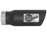 aFe MACH Force-Xp 409 Stainless Steel Exhaust Tip 3.5 In x 4.5in Out x 12in L Clamp-On - 49T35451-B12