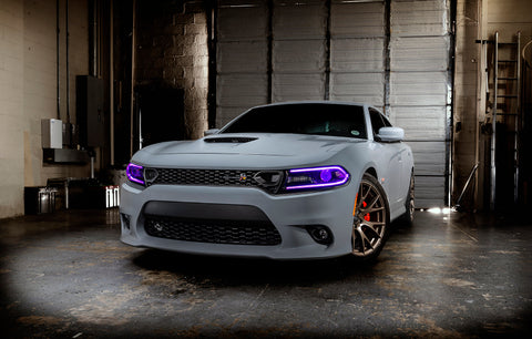 Oracle 15-21 Dodge Charger RGB+W Headlight DRL Upgrade Kit - ColorSHIFT+W - 2394-339