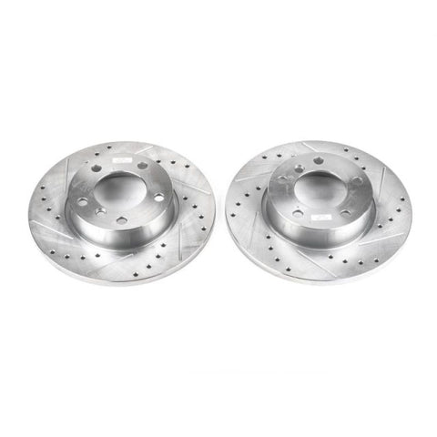 Power Stop 95-99 BMW 318ti Front Evolution Drilled & Slotted Rotors - Pair - EBR473XPR