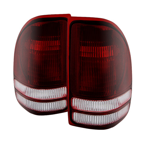 xTune Dodge Dakota 1997-2004 OEM Style Tail Lights -Red Smoked ALT-JH-DDAK97-OE-RSM - 9028762