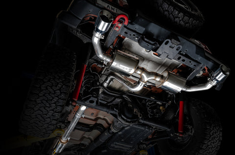 AWE Tuning 2018+ Jeep Wrangler JL/JLU Tread Edition Axle-Back Dual Exhaust - Chrome Silver Tips - 3015-32001