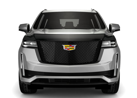 AVS 2021 Cadillac Escalade High Profile Bugflector II Hood Shield - Smoke - 25970