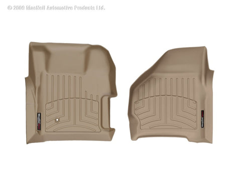 WeatherTech 99-07 Ford F250/F350/F450/F550 Super Duty Regular Cab Front FloorLiner - Tan - 451251
