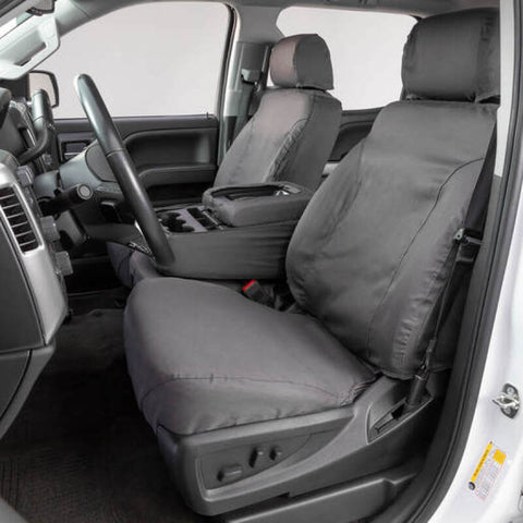 Covercraft 22-23 Nissan Frontier Polycotton SeatSaver Custom Front Row Seat Covers - Grey - SS2602PCGY